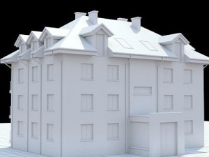 apartment building 3 Modelo 3D