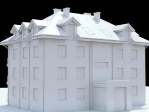 apartment building 3 3D Model