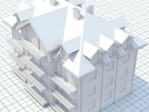 apartment building 3 Modelo 3D