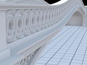 highly detailed central park bowbridge Model 3D