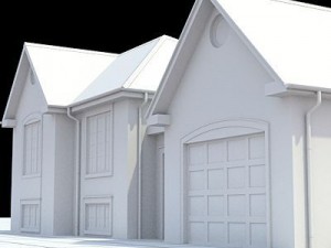 colonial style house 1 3D Модель