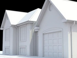 colonial style house 1 3D Model