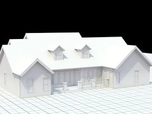cottage style house 1 3D Model
