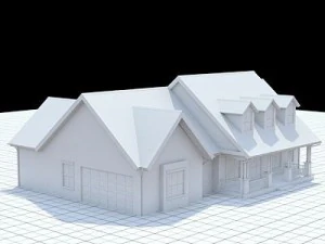 cottage style house 1 3D Model