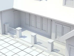 cottage style house 1 3D Model