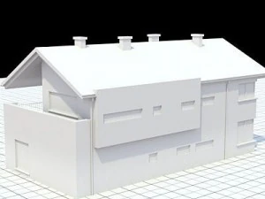 highly detailed singlefamily house 14 3D Model