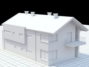 highly detailed singlefamily house 14 3D Model