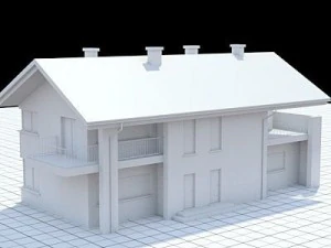 highly detailed singlefamily house 14 3D Model