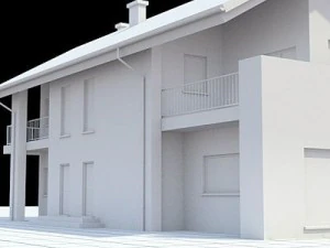 highly detailed singlefamily house 14 3D Model