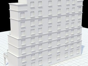 modern highly detailed tenement house 3D Модель