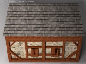 medieval peasant cottage 3D Model