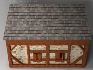 medieval peasant cottage 3D Model