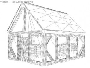 medieval peasant cottage 3D Model
