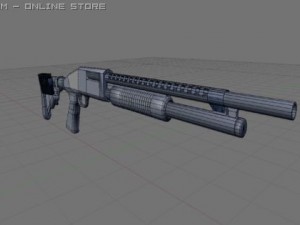 tactical 12 gauge shotgun 3Dモデル