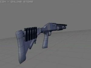 tactical 12 gauge shotgun 3D Model