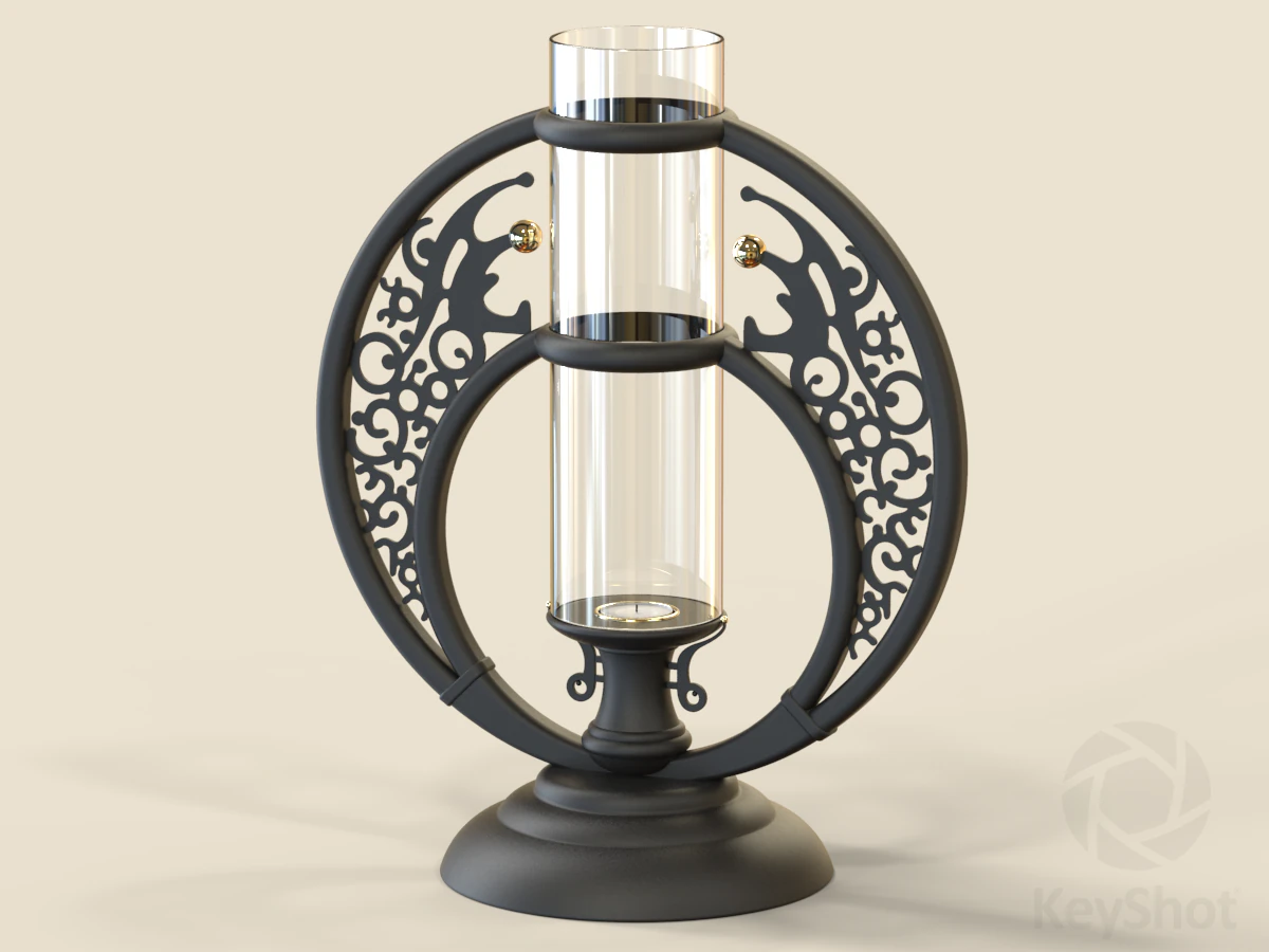 Concept candle holder 01 3D Model .c4d .max .obj .3ds .fbx .stl .blend 