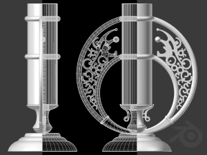 Concept candle holder 01 3D Model