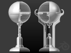 Concept candle holder 02 3D Model
