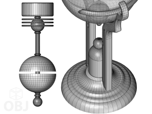 Concept candle holder 02 3D Model