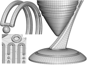 Konzeptvase 02 3D Modell