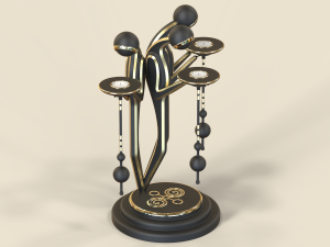 Concept candle holder 04 3D Model