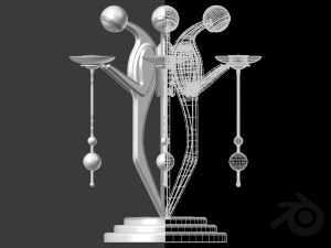Concept candle holder 04 3D Model