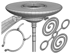 Concept candle holder 04 3D Model