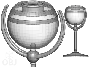 concept candle holder 05 3D Model