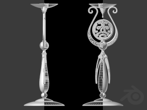 Concept candle holder 07 Model 3D