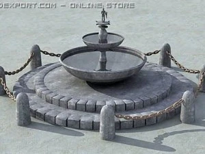 फव्वारा 3D मॉडल