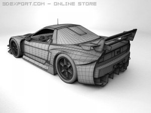 honda nsx raybrig 3Dモデル