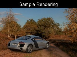 meadow 2 afternoon hdr panorama Modello 3D
