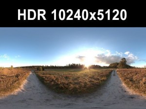 meadow 4 afternoon hdr panorama 3D Model