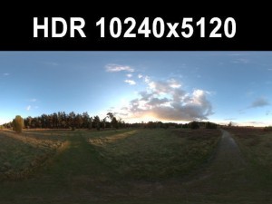 meadow 5 afternoon hdr panorama 3D Model