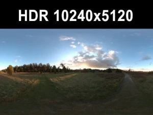 草原 5 午後 HDR パノラマ CG テクスチャ