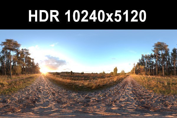 meadow 6 afternoon hdr panorama 3D Модель .c4d .max .obj .3ds .fbx .stl .blend 