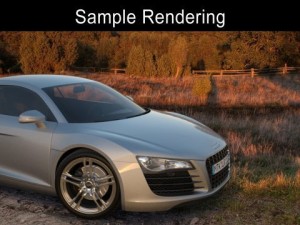 meadow 7 afternoon hdr panorama 3D Модель
