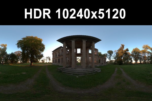 ruin 3 afternoon hdr panorama 3D Model .c4d .max .obj .3ds .fbx .stl .blend 