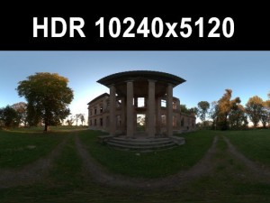 ruin 3 afternoon hdr panorama 3D Model