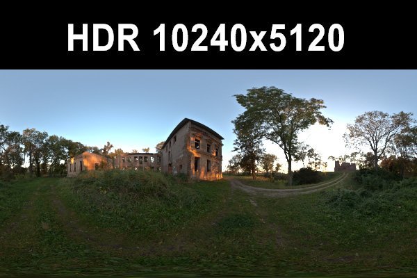 ruin 4 afternoon hdr panorama 3Dモデル .c4d .max .obj .3ds .fbx .stl .blend 