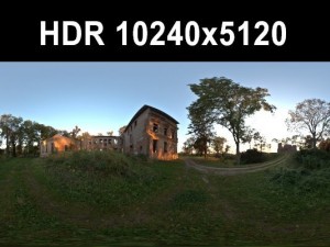 ruin 4 afternoon hdr panorama 3D Model