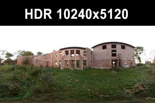 ruin 5 afternoon hdr panorama Modello 3D .c4d .max .obj .3ds .fbx .stl .blend 