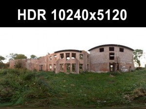 ruin 5 afternoon hdr panorama 3D Model