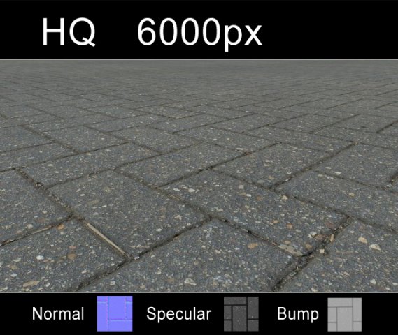 paver blocks 1 hi res set CG Текстуры .c4d .max .obj .3ds .fbx .stl .blend