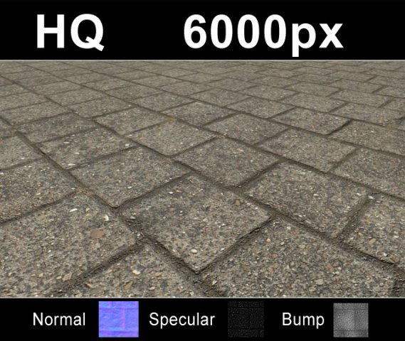 paver blocks 5 hi res set CG Textures .c4d .max .obj .3ds .fbx .stl .blend