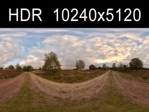 Ścieżka polna Środowisko hdri CG Tekstury