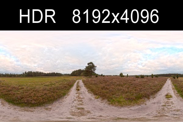 field path cloudy day 2 hdr 3D Model .c4d .max .obj .3ds .fbx .stl .blend 