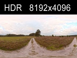 フィールドパス曇りの日2 hdr CG テクスチャ