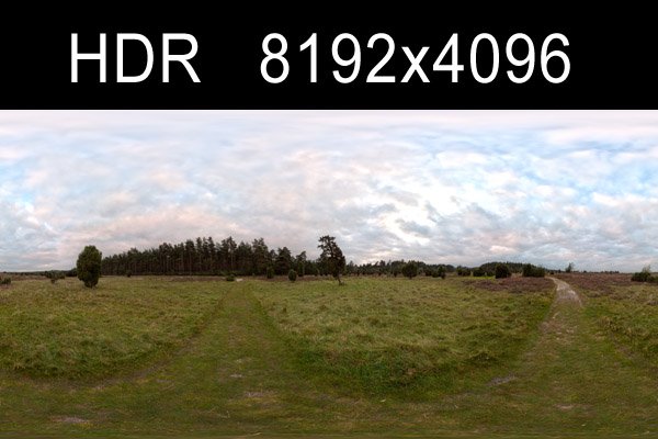 field path cloudy day 3 hdr 3D Модель .c4d .max .obj .3ds .fbx .stl .blend 
