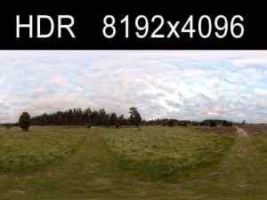 field path cloudy day 3 hdr 3D 模型